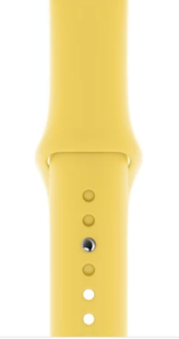 Ремінець Apple Watch Silicone 38,40,41mm,42mm(10,11S) Yellow 275-3 фото