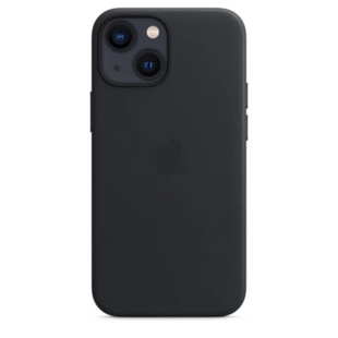 Чохол Leather Case MagSafe iPhone 13 Mini Midnight 255-0 фото