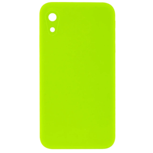 Чохол Silicone case Full + Camera NO LOGO iPhone XR Neon Green 4204-7 фото