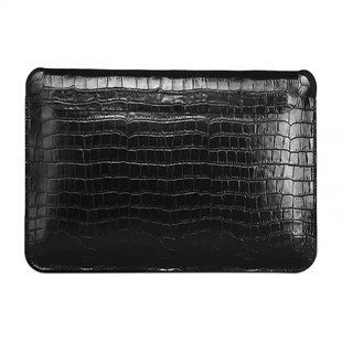 Конверт шкіряний WIWU Skin Croco Geniunie Leather Sleeve Series для MacBook 14.2" Black 2222-2 фото