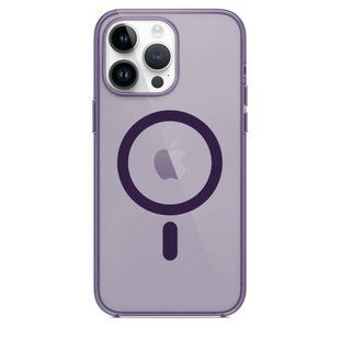 Чохол Clear Case 1:1 with MagSafe iPhone 15 Plus Фіолетовий 1640-1 фото