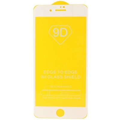 Захисне скло 9D iPhone 7 Plus,8 Plus white 3-1 фото