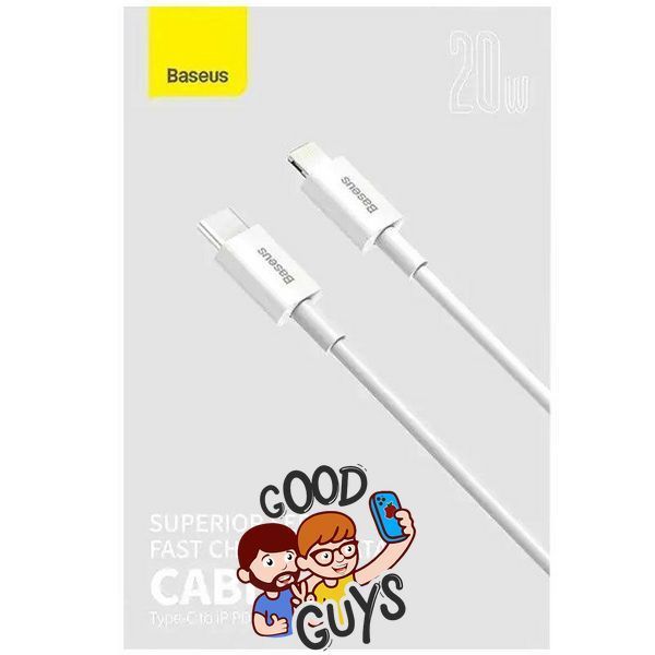 Кабель Baseus [Type-C to Lightning] PD 20W CALTYS-C02 2m White 2868-0 фото