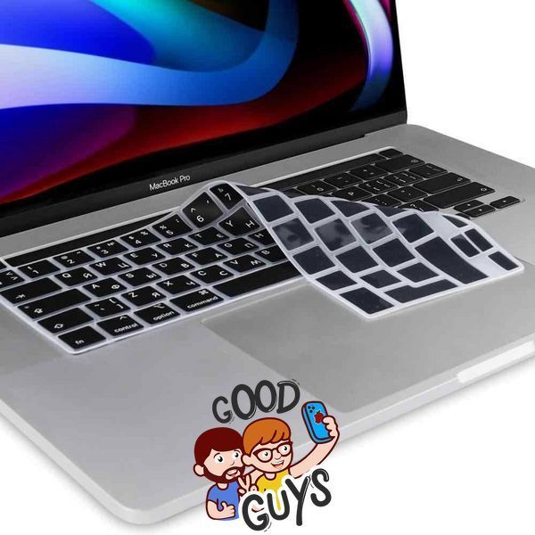 Чорна накладка на клавіатуру з літерами для MacBook Pro 13" (2020-2022) / Pro 16" (2019) with TOUCH BAR Return малий 2352-2 фото