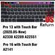 Чорна накладка на клавіатуру з літерами для MacBook Pro 13" (2020-2022) / Pro 16" (2019) with TOUCH BAR Return малий 2352-2 фото 4