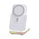 Павер банк 4в1 Magnetic Battery 5000mAh Foldable Wireless Portable Charger with Stand White 2228-0 фото 1