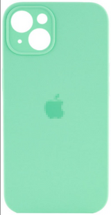 Чохол Silicone case Full + camera iPhone 15 Plus Spearmint 2101-16 фото