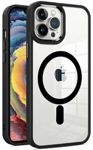 Чохол Crystal Guard with Mag Safe для iPhone 12, 12 Pro Black 319-0 фото