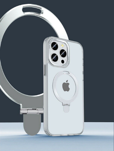 Чохол Crystal Matt з підставкою MagSafe iPhone 15 Pro Max White 1680-5 фото