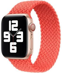 Ремінець нейлоновий Braided Solo Loop 42,44,45,46mm(10,11S),49mm(ultra 1-3S)Orange 1170-29 фото