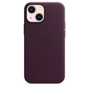 Чохол Leather Case MagSafe iPhone 13 Mini Dark cherry 255-1 фото