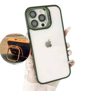 Crystal case Camera stand для iPhone 14 Green 1758-6 фото