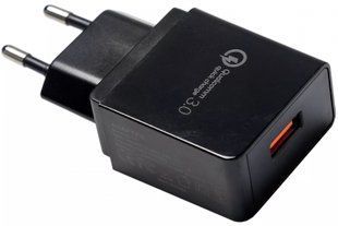 Адаптер Quick Charge [USB] 3A Black 526-0 фото