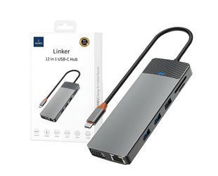 Переходник Wiwu Аdapter Hub Type-C 12 in 1 LinkerBlack 2770-1 фото