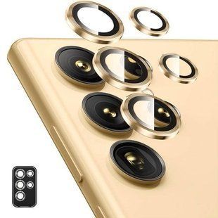 Захисні лінзи для камери Metal Classic для Samsung S24 Ultra Gold 2989-1 фото