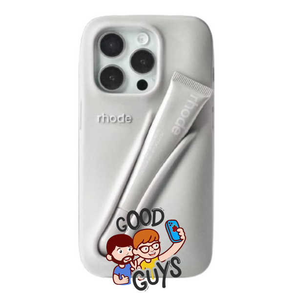 Чохол Lipstick case Rhode з місцем для блиску для iPhone 17 (блиск у комплекті) Gray 4140-6 фото