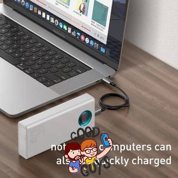 Павер бенк Baseus Amblight Digital Display Quick Charge 30000mAh 65W Overseas Edit Black 3014-0 фото