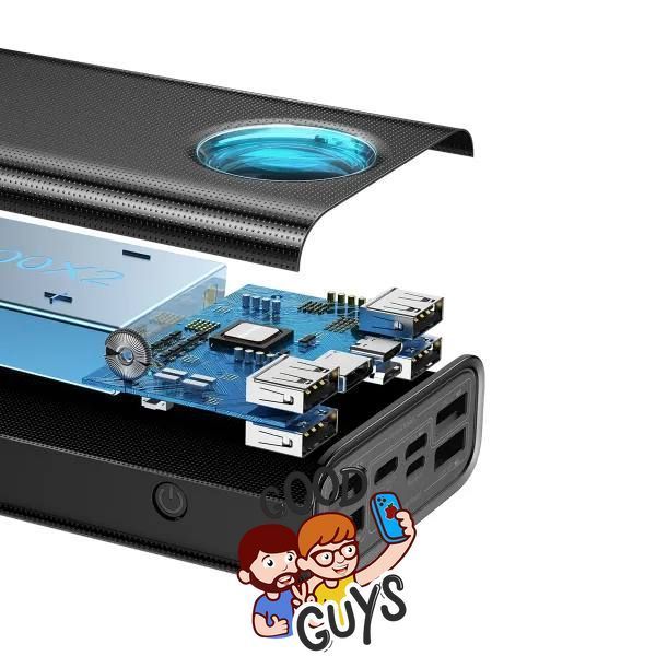 Павер бенк Baseus Amblight Digital Display Quick Charge 30000mAh 65W Overseas Edit Black 3014-0 фото