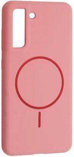 Чохол Silicone Case MagSafe для Samsung S21 FE Rose Pink 2943-3 фото