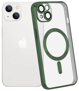 Чохол Shining with MagSafe на iPhone 15 Plus Dark Green 1855-2 фото