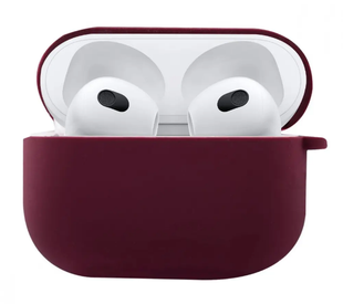 Чохол з мікрофіброю для AirPods 4 Marsala 2582-22 фото