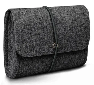 Чохол з войлока для зарядного MacBook Dark Grey 2108-1 фото