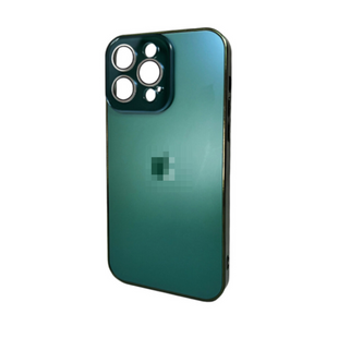 Чохол AG-PC "Glass" Case для iPhone 17 Green 3970-0 фото