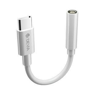 Адаптер Devia Smart Series Type-c to 3.5mm White 2772-0 фото