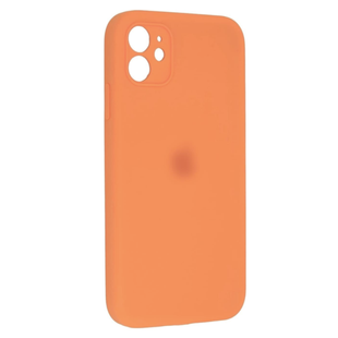Чохол Silicone case Full + Camera NO LOGO iPhone 12 Orange 4208-10 фото