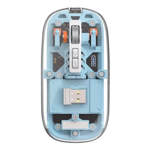 Комп'ютерна мишка WiWU Crystal Magnetic Wireless Mouse Blue 2078-1 фото