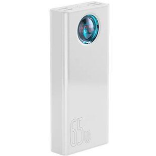 Павер бенк Baseus Amblight Digital Display Quick Charge 30000mAh 65W Overseas Edit White 3014-1 фото