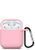 Чохол для AirPods 1/2 з карабіном Pink 264-6 фото