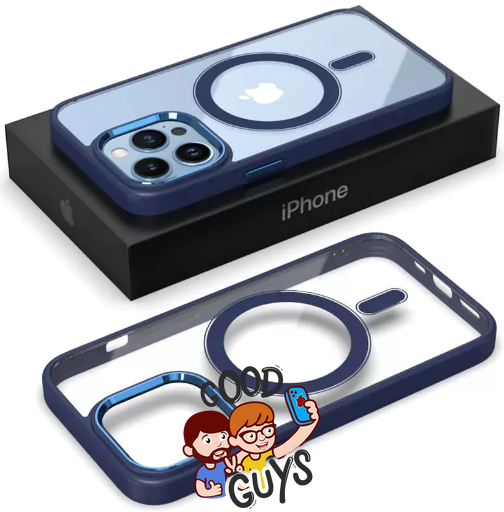 Чохол Crystal Guard with Mag Safe для iPhone 12, 12 Pro Dark blue 319-1 фото