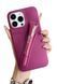 Чохол Lipstick case Rhode з місцем для блиску для iPhone 13 Raspberry (блиск у комплекті) 2415-5 фото 1