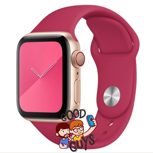 Ремінець Apple Watch Silicone 42,44,45,46mm(10,11S),49mm(ultra 1-3S)Pomegranate 276-63 фото