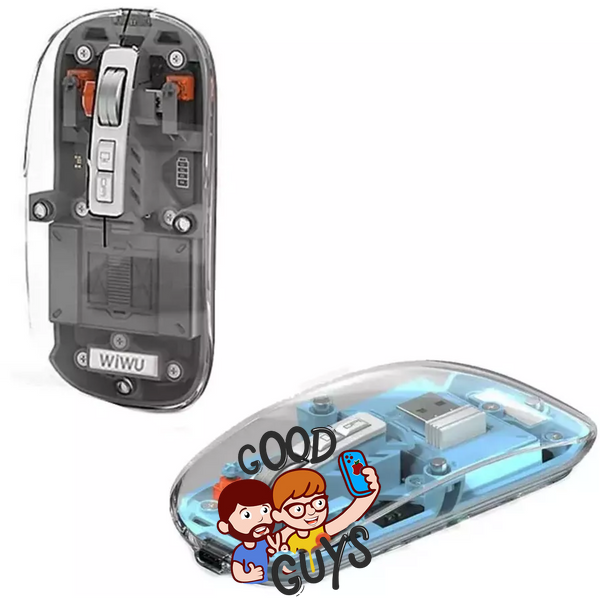 Комп'ютерна мишка WiWU Crystal Magnetic Wireless Mouse Blue 2078-1 фото