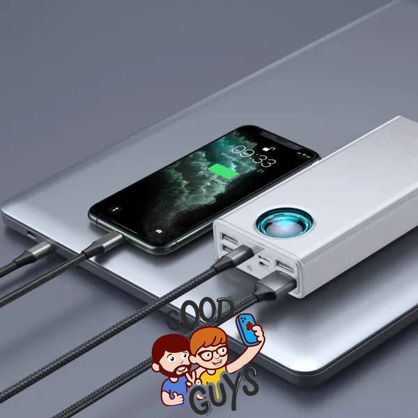 Павер бенк Baseus Amblight Digital Display Quick Charge 30000mAh 65W Overseas Edit White 3014-1 фото