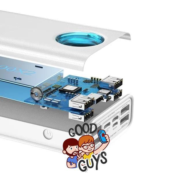 Павер бенк Baseus Amblight Digital Display Quick Charge 30000mAh 65W Overseas Edit White 3014-1 фото