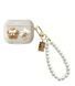 Чохол Jewelry для AirPods Pro 2gen. з карабіном Teddy Beige & Flower 2304-14 фото 1