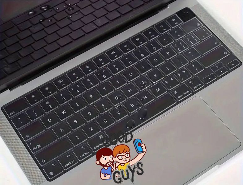 Чорна накладка на клавіатуру з літерами для MacBook Air 13.6" / Air 15" / Pro 14" / Pro 16" Return малий 2352-4 фото
