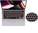 Чорна накладка на клавіатуру з літерами для MacBook Air 13.6" / Air 15" / Pro 14" / Pro 16" Return малий 2352-4 фото 2