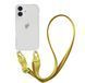 Чохол Armored з ремінцем Crossbody для iPhone 16 Yellow 2518-5 фото 1