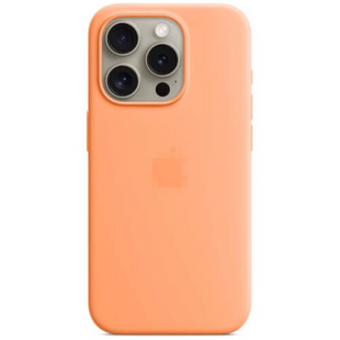 Чохол Silicone Case 1:1 для iPhone 15 Pro Orange Sorbet 1646-6 фото