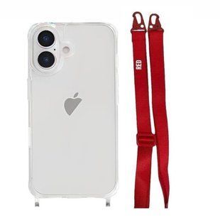 Чохол Armored з ремінцем Crossbody для iPhone 16 Red 2518-18 фото