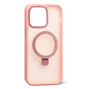 Чохол Crystal Matt з підставкою MagSafe iPhone 15 Pink 1681-1 фото