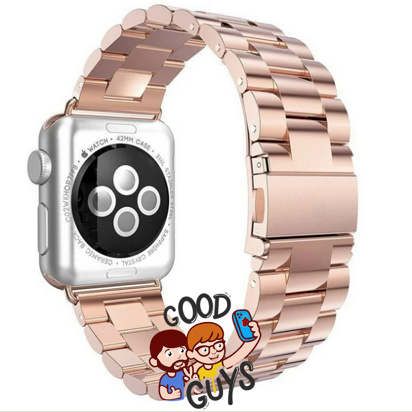 Ремінець Steel Band 3 Beats for Apple Watch 38,40,41,42mm(10,11S)Rose Gold 279-12 фото