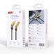 Кабель XO-NB283 [USB/2xType-C/Lightning] 4in1 Braided Charging Data Cable Black/Yellow 2858-0 фото 4