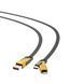 Кабель XO-NB283 [USB/2xType-C/Lightning] 4in1 Braided Charging Data Cable Black/Yellow 2858-0 фото 3